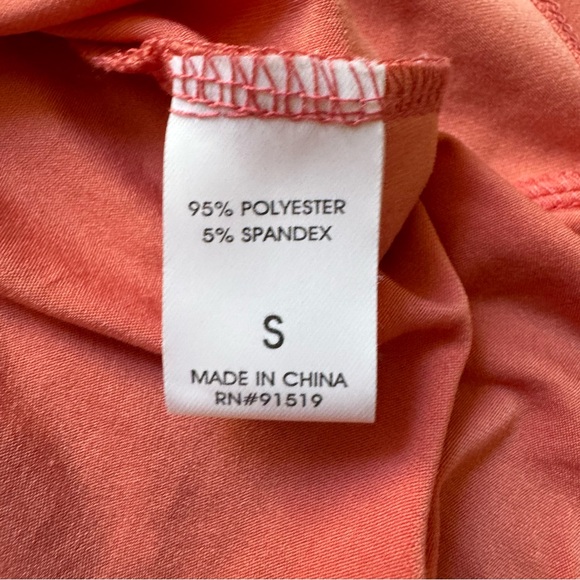 ✨ Echo Sleepwear Half Button Down Coral Short Sleeve Luxurious Soft T-Shirt - Picture 4 of 7